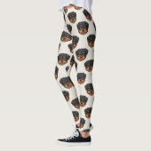 Leggings Rottweiler Cute Dog Lover Pattern (Gauche)