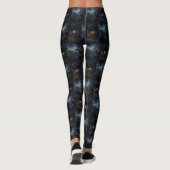 Leggings Rottweiler Halloween Épouvantable (Dos)