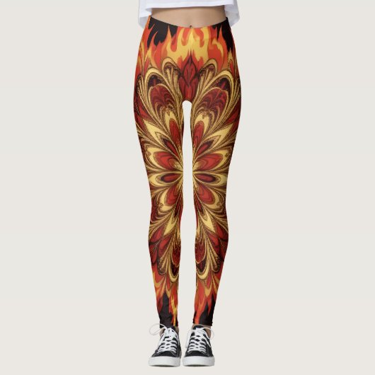 Leggings Roue de feu (Devant)