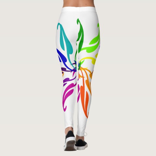 Leggings - Roue en couleur feuille (Dos)