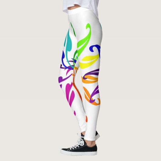 Leggings - Roue en couleur feuille (Gauche)