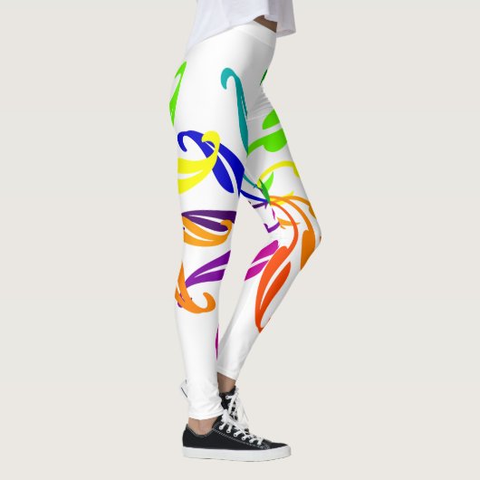 Leggings - Roue en couleur feuille (Droite)
