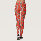 Leggings roues moto feu orange (Dos)