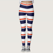 Leggings Rouge Avec Bleu (Devant)