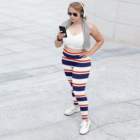 Leggings Rouge Avec Bleu