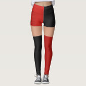 Leggings Rouge Black Shorts Knee Chaussettes Nom Roller Der (Devant)