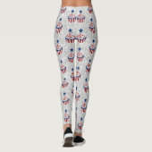 Leggings Rouge, Blanc, Bleu 4 juillet Parties scintillant C (Dos)