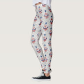 Leggings Rouge, Blanc, Bleu 4 juillet Parties scintillant C (Gauche)