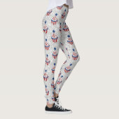 Leggings Rouge, Blanc, Bleu 4 juillet Parties scintillant C (Droite)