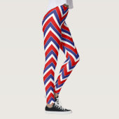 Leggings Rouge-Blanc-Bleu-Chevron-LEGGINGS (Droite)