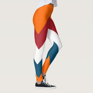 Leggings Rouge Blanc Bleu Orange Néerlandais Drapeau Motif
