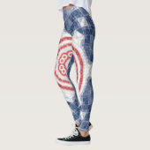 Leggings rouge blanc et bleu (Gauche)