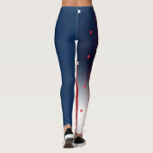 Leggings Rouge Blanc et Bleu Liberté (Dos)