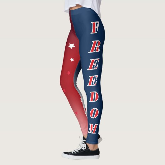 Leggings Rouge Blanc et Bleu Liberté (Gauche)
