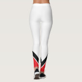 Leggings Rouge blanc et noir (Dos)