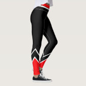 Leggings Rouge blanc et noir (Droite)