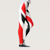 LEGGINGS ROUGE BLANC & NOIR T&T PATRIOT (Droite)