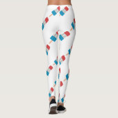 Leggings rouge blanc pâle (Dos)