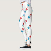 Leggings rouge blanc pâle (Gauche)