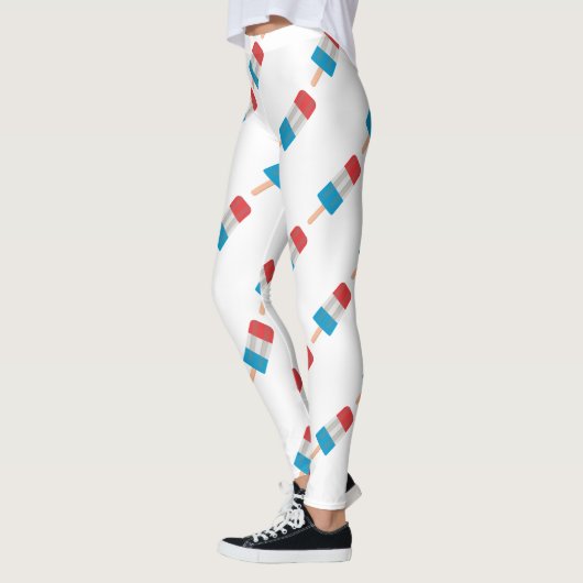 Leggings rouge blanc pâle (Gauche)