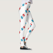 Leggings rouge blanc pâle (Droite)