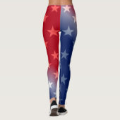 LEGGINGS ROUGE, BLANC PATRIOTIQUES, BLEU ET ÉTOILES (Dos)