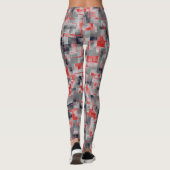 Leggings Rouge bleu gris blanc (Dos)