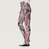 Leggings Rouge bleu gris blanc (Gauche)