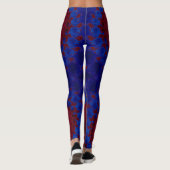 Leggings ~ rouge bleu ~ Original (Dos)