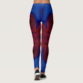 Leggings ~ rouge bleu ~ Original (Dos)