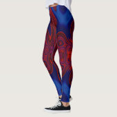 Leggings ~ rouge bleu ~ Original (Gauche)