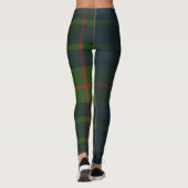 Leggings Rouge bleu vert Tartan Plaid écossais Plaid (Dos)