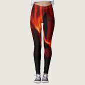 Leggings Rouge chaud (Devant)