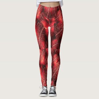Leggings Rouge Délicat