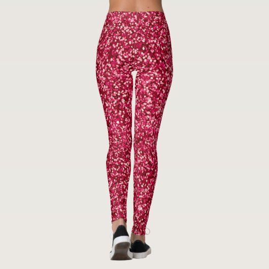 Leggings Rouge en feu (Dos)