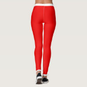 Leggings Rouge et blanc (Dos)