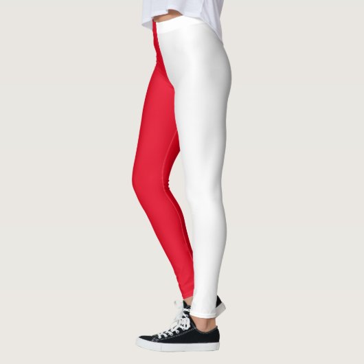 Leggings Rouge et blanc (Gauche)