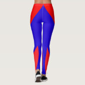 Leggings Rouge et bleu (Dos)