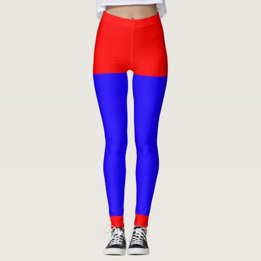 Leggings Rouge Et Bleu (Devant)