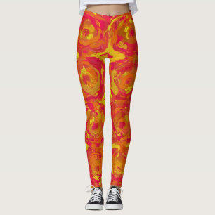 Leggings Rouge et jaune