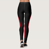 Leggings Rouge et Noir (Dos)
