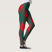 Leggings Rouge et vert Carré Box Moderne Simple Pour elle (Droite)