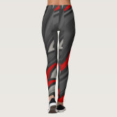 Leggings Rouge géométrique