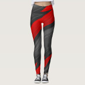 Leggings Rouge géométrique