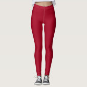 Leggings Rouge Grenat Uni (Devant)