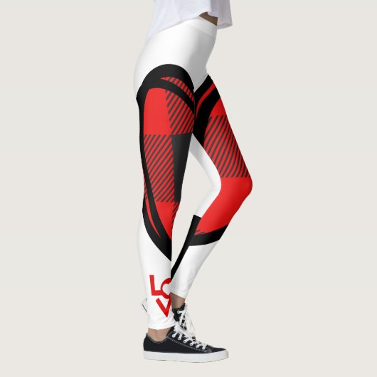 Leggings Rouge, noir (Droite)