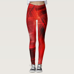 Leggings Rouge Noir cool collages chic hipster artistiques