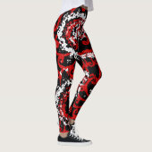 Leggings Rouge, noir et blanc (Droite)