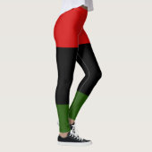 Leggings Rouge, noir et vert (Droite)
