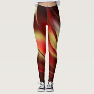 Leggings Rouge Noir Marron Vert Bleu Or simple Couleur cool